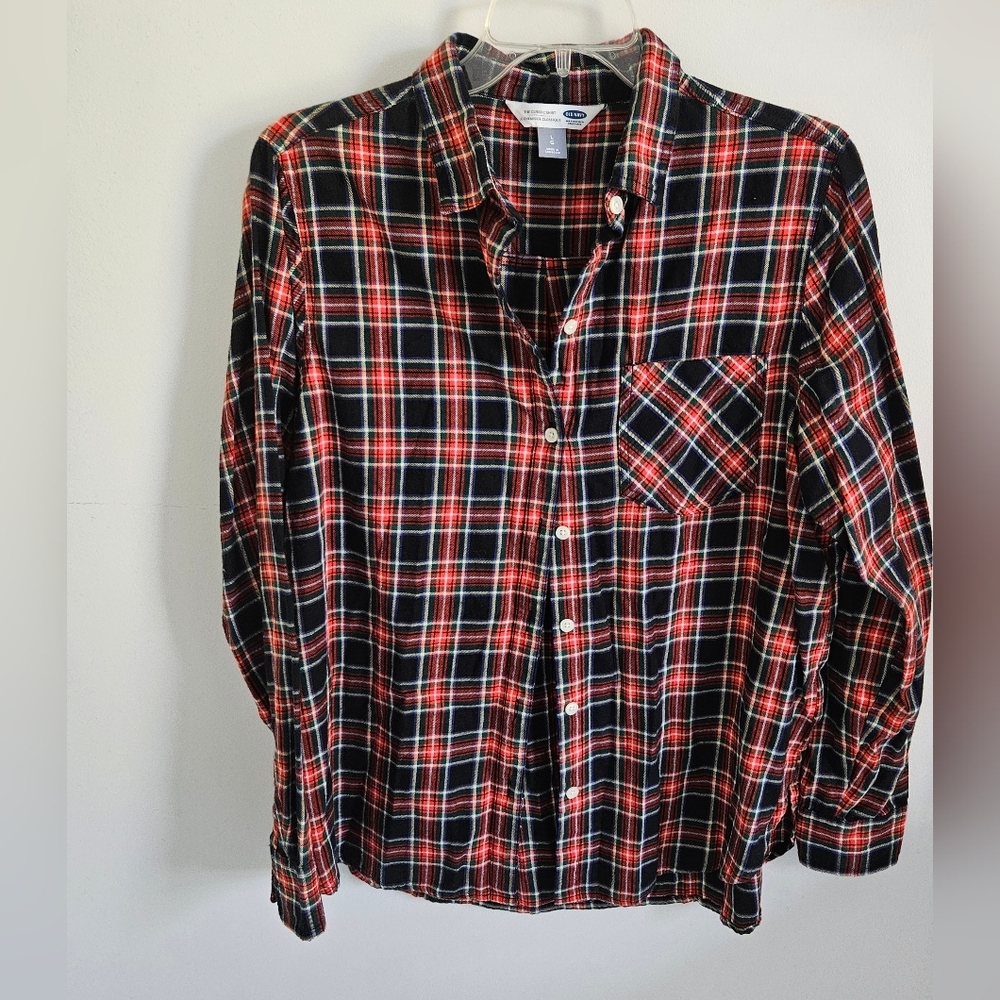 Old Navy Classic shirt plaid cotton flannel